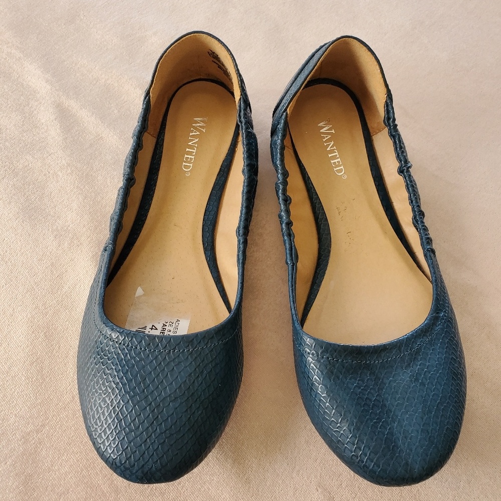 Wanted Snake Print Ballet Flats